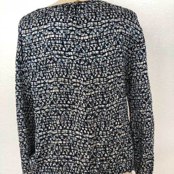 Tory Burch Silk Navy Blouse - Picture 3 of 4